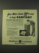 1948 General Electric Water Cooler Ad - Keep Sanitary - $18.49