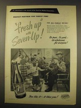 1949 7-Up Soda Ad - Fresh-Up with Seven-Up - $18.49