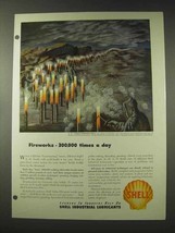 1948 Shell Oil Ad - Fireworks 300,000 Times a Day - £14.78 GBP