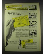 1948 Western Union Telegram Credit Card Ad - £14.78 GBP