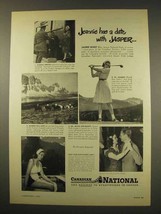 1949 Canadian National Railway Ad - Date with Jasper - $18.49
