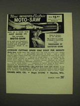 1949 Dremel Moto-Saw Ad - New Improved - £14.58 GBP