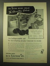 1949 RCA Victor Record Library Ad - Elementary Schools - $18.49