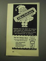 1950 Alka-Seltzer Tablets Ad - Wishing Best of Health - $18.49