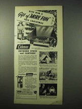 1950 Coleman Outdoor Stove, Lantern Ad - More Fun - $18.49