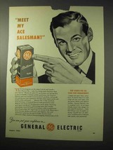 1950 General Electric Electronic Tube Ad - Ace Salesman - £13.82 GBP