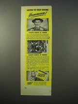 1951 Casite Treatment Ad - Listen to that Engine Hummm! - $18.49