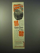 1951 Colorado Tourism Ad - Come to Colorful Colorado - $18.49