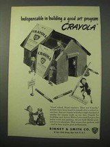 1951 Crayola Crayons Ad - Building a Good Art Program - £14.55 GBP