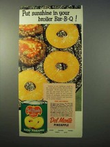 1951 Del Monte Pineapple Ad - Sunshine Broiler Bar-B-Q - $18.49