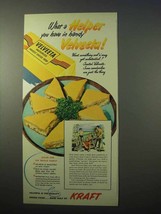 1951 Kraft Velveeta Ad - What a Helper You Have - £14.76 GBP