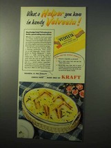 1951 Kraft Velveeta Ad - What a Helper - $18.49