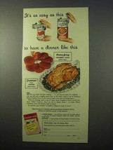 1951 Ocean Spray Cranberry Sauce, Swanson Chicken Ad - £14.55 GBP