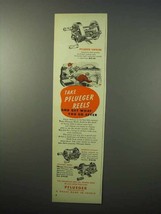 1951 Plueger Supreme, Skilkast, Akron Fishing Reel Ad - £14.87 GBP