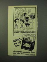 1951 Sunshine Cheez-It Crackers Ad - Junior Do Anything - £14.78 GBP