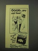 1951 Sunshine Cheez-It Crackers Ad - Good Any Old Time - Pistol Duel - £14.78 GBP