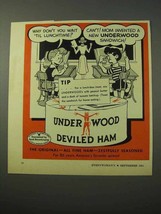 1951 Underwood Deviled Ham Ad - Wait &#39;Til Lunchtime - £14.52 GBP