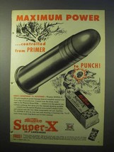 1951 Western Super-X 22 Cartridges Ad - Power - £14.76 GBP