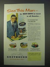 1952 Greyhound Bus Ad - See This Man - £14.50 GBP