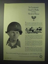 1952 U.S. Defense Bonds Ad - Medal of Honor - $18.49