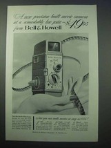 1953 Bell &amp; Howell Movie Camera Ad - Precision-Built - £14.53 GBP