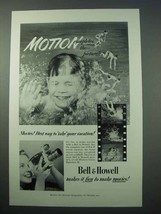 1953 Bell & Howell Movie Camera Ad - Motion Completes - $18.49