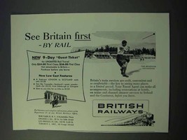 1953 British Railways Ad - See Britain First by Rail - £14.48 GBP