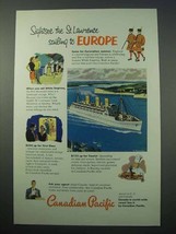 1953 Canadian Pacific Cruise Ad - Sightsee St. Lawrence - £14.78 GBP