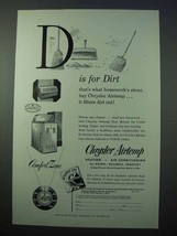 1953 Chrysler Airtemp Air Conditioning Ad - D for Dirt - $18.49