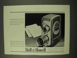 1954 Bell &amp; Howell 172-A Movie Camera Ad - £14.60 GBP