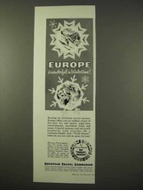 1954 European Travel Comission Ad - Wintertime - $18.49