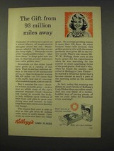 1956 Kellogg's Corn Flakes Cereal Ad - The Gift - $18.49