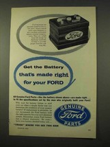 1954 Ford Battery Ad - The Battery That's Made Right - $18.49