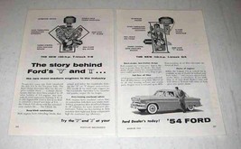 1954 Ford Car Ad - The Story Behind Ford's Y and I - $18.49