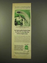 1954 Quaker State Motor Oil Ad - Rich Super Film - $18.49