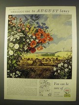 1954 Shell Oil Ad - Shellguide to August Lanes - £14.62 GBP