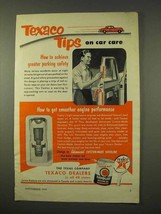 1954 Texaco Havoline Motor Oil Ad - Texaco Tips on Car Care - £14.78 GBP