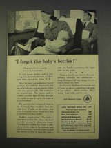 1955 Bell Telephone Ad - I Forgot The Baby&#39;s Bottles! - £14.61 GBP