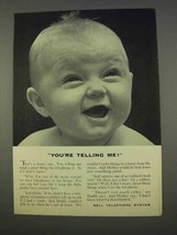 1955 Bell Telephone Ad - You&#39;re Telling Me! - £14.60 GBP