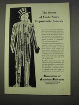 1955 Association of American Railroads Ad - Uncle Sam - £14.72 GBP