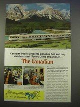 1955 Canadian Pacific Railway Ad - Scenic Dome - £14.53 GBP