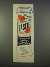 1955 Casite Oil Additive Ad - Smoother Performance - £14.49 GBP