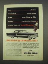 1955 Champion Spark plugs Ad - Packard sedan - £14.89 GBP