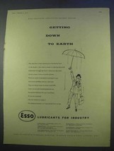 1955 Esso Lubricants Ad - Getting Down To Earth - £14.53 GBP