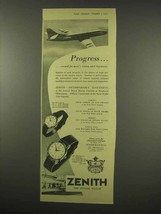 1956 Zenith Ref. 206, Ref. 302 Watch Ad - Progress - $18.49
