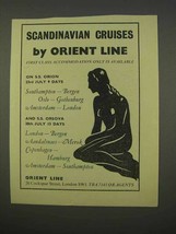 1955 Orient Line Scandinavian Cruises Ad - £14.75 GBP