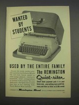 1955 Remington Quiet-riter Typewriter Ad - Students - $18.49