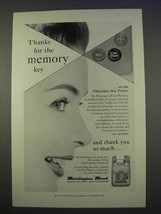 1955 Remington Rand Printing Calculator Ad - Memory Key - $18.49