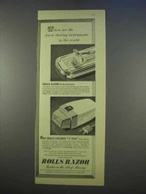 1955 Rolls Razor, Viceroy V-Ten Electric Shaver Ad - £14.62 GBP