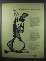1960 Shell Oil Ad - Will His Son Get a Job? - £14.60 GBP